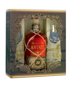 Vendita online Rum Plantation Barbados 20 Anniversario XO Gift Box con Bicchieri 0,70 lt.