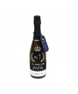 Vendita online Bottiglia personalizzata con Swarovski - Auguri Festa del Papà dedica